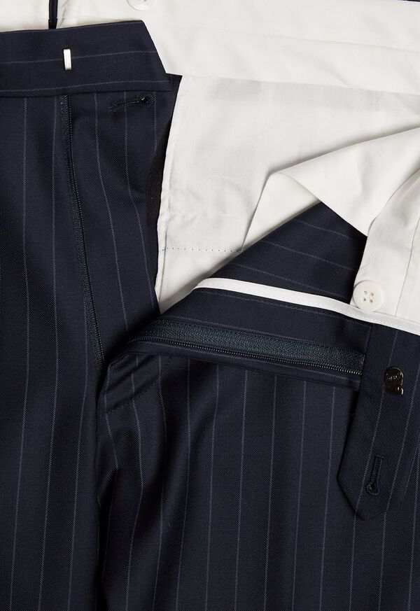 Paul Stuart Navy Stripe Super 110s Wool Suit, image 6