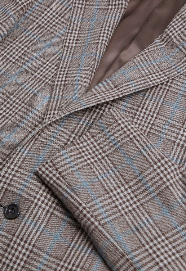 Paul Stuart Phillip Fit Mink Plaid Wool Suit, image 3