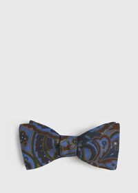 Paul Stuart Wool Paisley Bow Tie, thumbnail 1