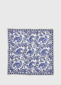 Paul Stuart Reversible Paisley Pocket Square, thumbnail 2