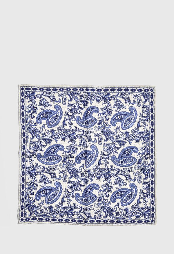 Paul Stuart Reversible Paisley Pocket Square, image 2