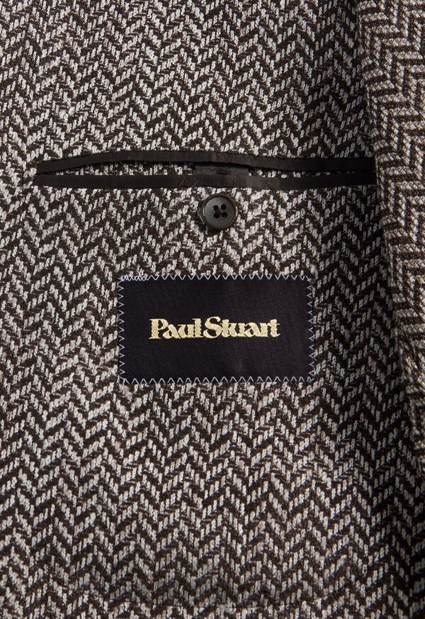 Paul Stuart Silk & Linen Herringbone Jacket, image 3