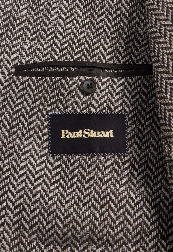 Paul Stuart Silk & Linen Herringbone Jacket, image 3