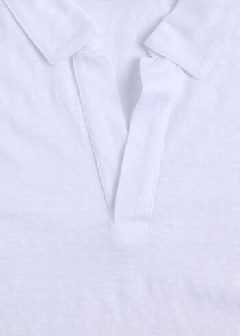 Paul Stuart Linen Jersey Johnny Collar Polo