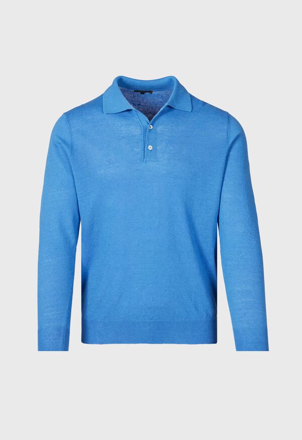 Paul Stuart Linen & Cotton Polo Shirt, image 1