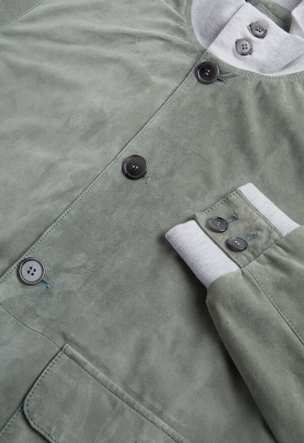 Paul Stuart Suede Bomber Jacket, image 2