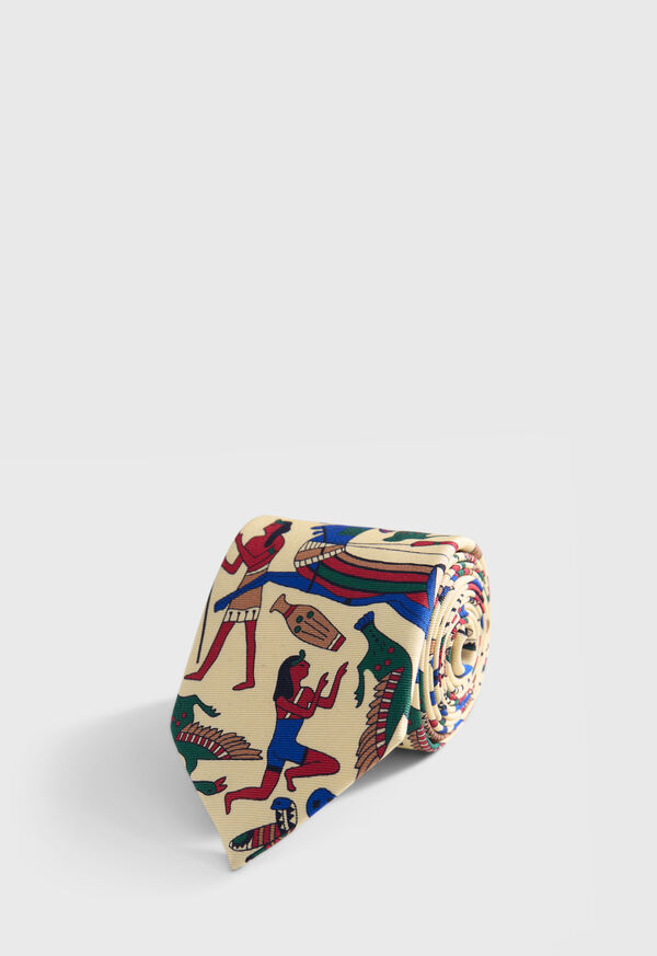 Paul Stuart Printed Silk Tie, image 1