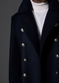 Paul Stuart Double Breasted Military Long Coat, thumbnail 3