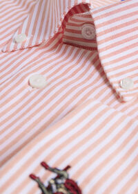 Paul Stuart Striped Oxford Logo Sport Shirt, thumbnail 2