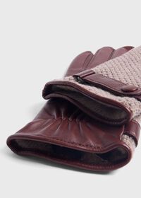 Paul Stuart Knit and Leather Two Tone Glove, thumbnail 2