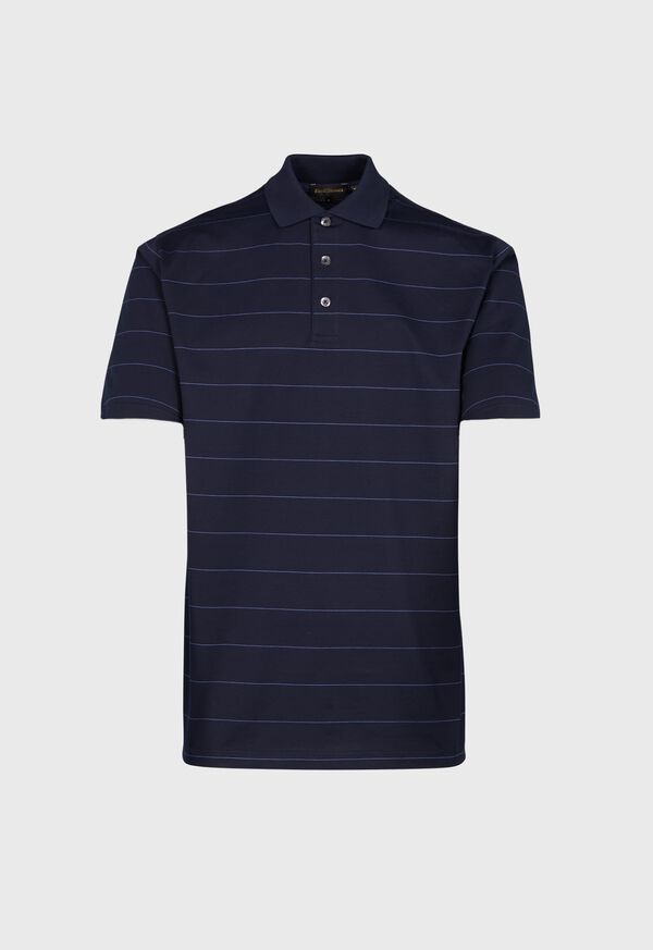 Paul Stuart Striped Mercerized Polo, image 1