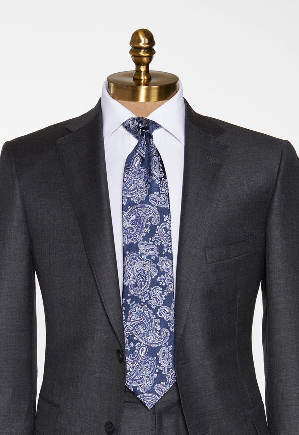 Paul Stuart Satin Paisley Tie, image 2