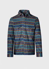 Paul Stuart Printed Overshirt, thumbnail 1