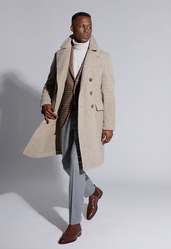 Paul Stuart Tan Casentino Overcoat Look, image 1