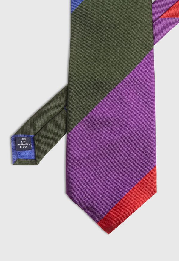 Paul Stuart Wide Stripe Silk Tie, image 2