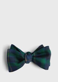 Paul Stuart Silk Check Bow Tie, thumbnail 1