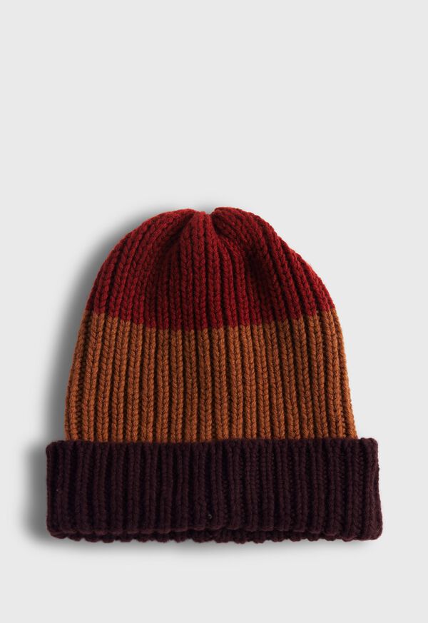 Paul Stuart Cashmere Tri Color Beanie, image 1