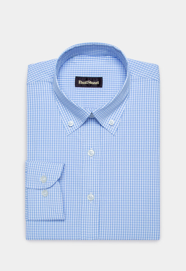 Paul Stuart Gingham Classic Fit Cotton Button Down Shirt, image 1