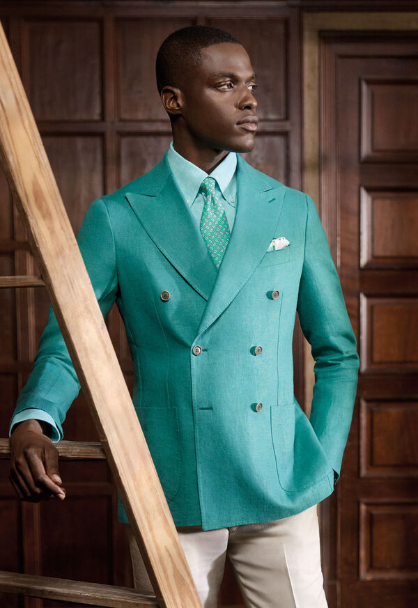 Paul Stuart The Irish Linen Double Breasted Jacket, image 2