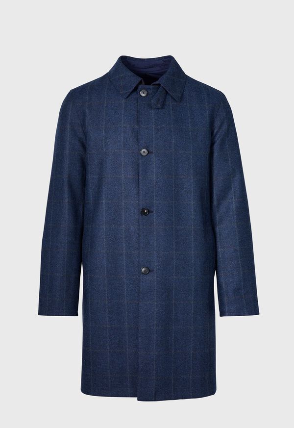 Paul Stuart Reversible Wool Raincoat