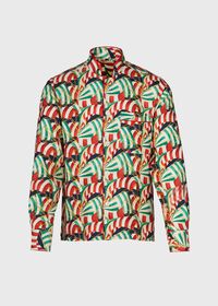 Paul Stuart Silk Sailboat Printed Pajama, thumbnail 2