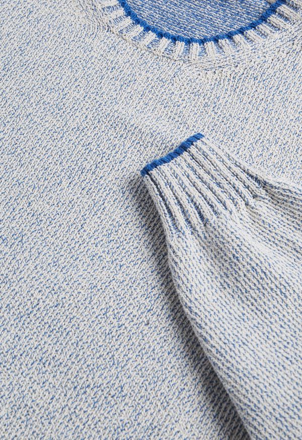 Paul Stuart Cotton Mouliné Crewneck Sweater, image 2