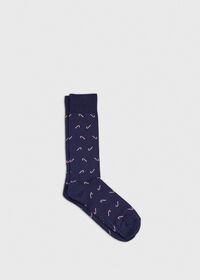 Paul Stuart Candy Cane Motif Sock, thumbnail 1