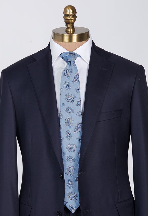 Paul Stuart Woven Silk Summer Paisley Tie, image 2