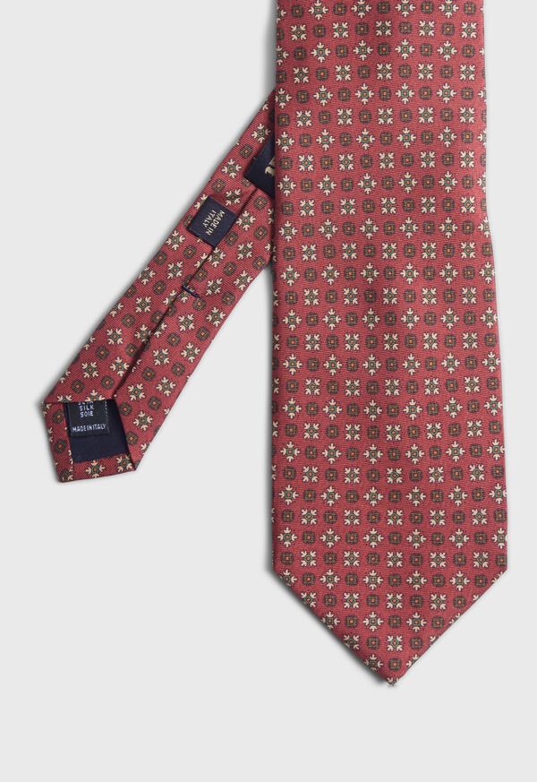 Paul Stuart Silk Floral Medallion Print Tie, image 1