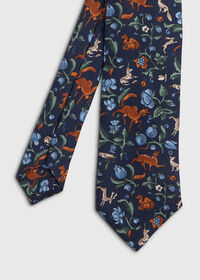 Paul Stuart Birds and Deer Motif Tie, thumbnail 1
