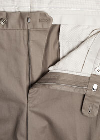 Paul Stuart Khaki Cotton Stretch Pant, thumbnail 2