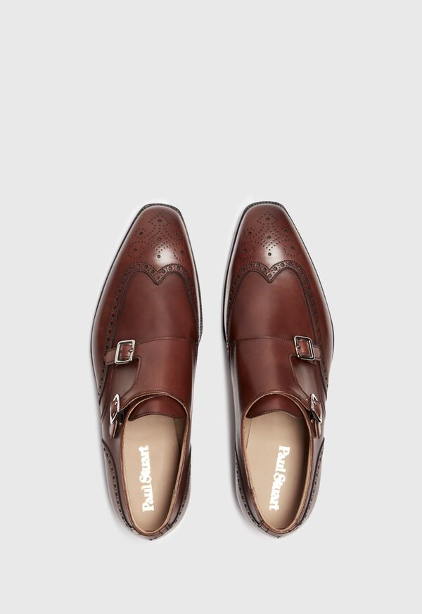 Paul Stuart Hawthorne Leather Double Monk Strap, image 5