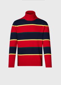 Paul Stuart Wool Regimental Stripe Turtleneck, thumbnail 1