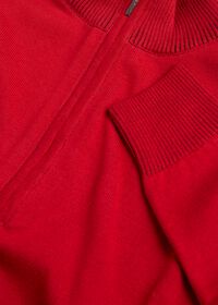 Paul Stuart Cotton Solid 1/4 Zip Sweater, thumbnail 2