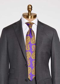 Paul Stuart Paisley Print Silk Tie, thumbnail 2
