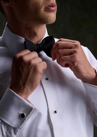 Paul Stuart Silk Solid Shantung Bow Tie, thumbnail 4