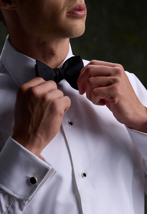 Paul Stuart Silk Solid Shantung Bow Tie, image 4