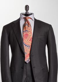 Paul Stuart Silk Paisley Tie, thumbnail 2