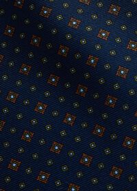 Paul Stuart Micro Medallion Print Silk Ascot, thumbnail 3