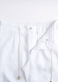Paul Stuart Linen Tucked Pleat Bermuda Short, thumbnail 3