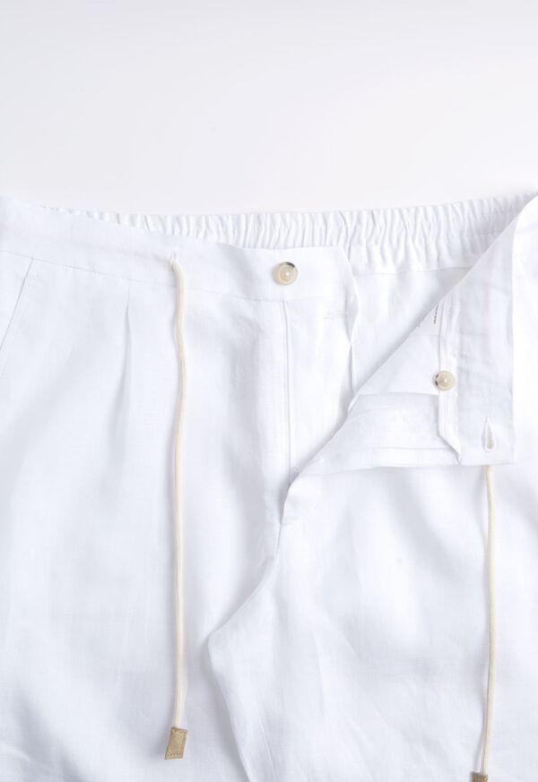 Paul Stuart Linen Tucked Pleat Bermuda Short, image 3