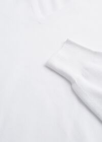 Paul Stuart Cotton Pique V-Neck Sweater, thumbnail 3