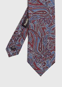 Paul Stuart Allover Paisley Silk Tie, thumbnail 1