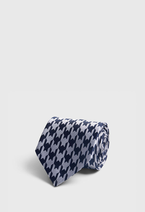 Paul Stuart Woven Silk Houndstooth Tie, image 1