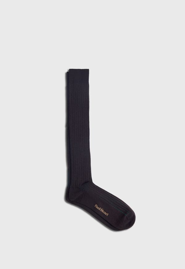 Paul Stuart Wool & Cotton Shadow Stripe Sock, image 1