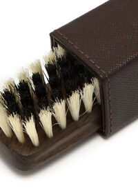 Paul Stuart Traveling Cashmere Brush In Leather Case , thumbnail 2