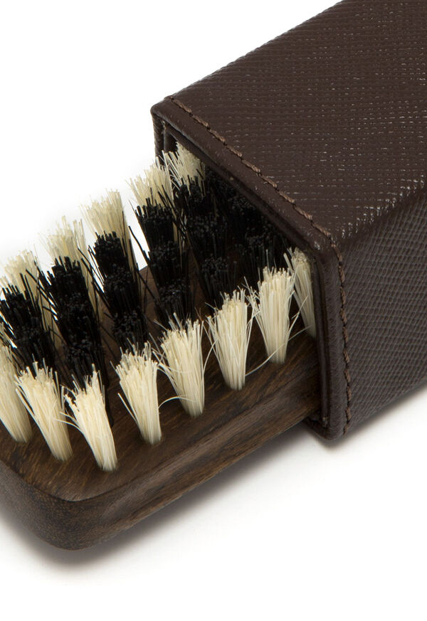 Paul Stuart Traveling Cashmere Brush In Leather Case , image 2