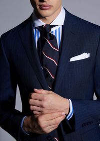 Paul Stuart Spread Collar Stripe Dress Shirt, thumbnail 2