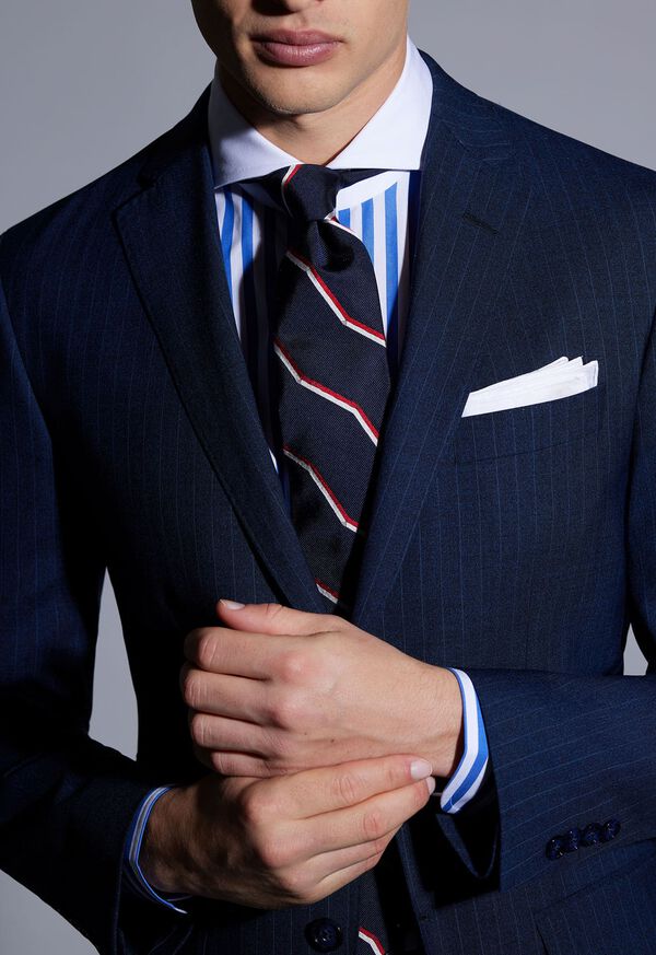 Paul Stuart Spread Collar Stripe Dress Shirt, image 2