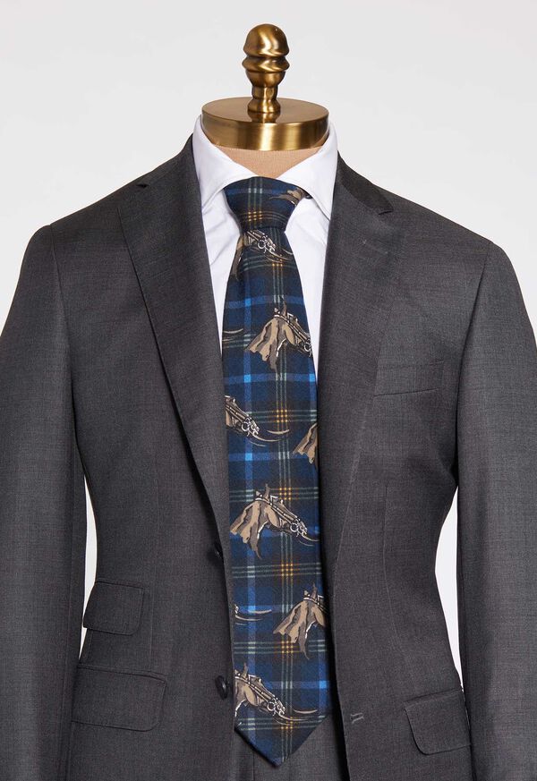 Paul Stuart Equestrian Print Tie, image 2